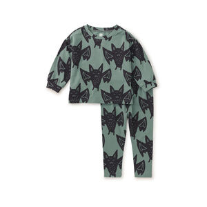 Tea Collection Boys Green Bats Apparel Sets size: 12-18 Months